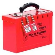 Master Lock Master Lock Latch Tight Group Lock Box, Portable, Red, 498A 498A
